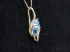 Picture of 10k & Blue Topaz  Necklace 18" 