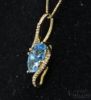 Picture of 10k & Blue Topaz  Necklace 18" 