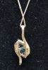 Picture of 10k & Blue Topaz  Necklace 18" 