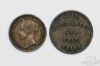 Picture of 1840 1857 Trade Tokens Britain Yorkshire Grocer, Canada  (2pcs) 