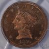 Picture of POP 1 - 1876 $2.50 Copper Pattern Proof PR65RB PCGS J-1480 P-1633 Ex-Simpson 