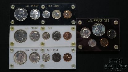 Picture of 1960 1962 1963 1964 US  Proof Sets  (4pcs)