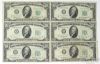 Picture of 1950, A,B,C,D,E $10 Federal Reserve Notes x78