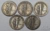 Picture of 1921-1931 Mercury Dimes 10c Better Date (5pcs)