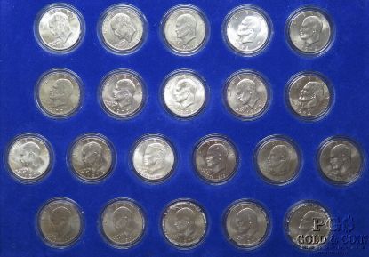 Picture of 1971-1978 Ike Eisenhower Dollar Set (21pcs) BU