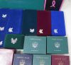 Picture of Empty US Mint Commemorative/Gold Boxes w/ COA's - (9pcs)