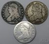 Picture of 1819, 1830, 1837 Capped Bust Half Dollars 50c (3pcs)