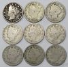 Picture of 1883-1894 Better Date Liberty V Nickels 5c (9pcs)