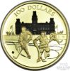 Picture of 2006 Canada $100 Proof Gold Coin Worlds Longest Hockey Series KM-591 