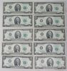 Picture of Assorted 1976 $2 Federal Reserve Notes x311 - Star Low Serial Consecutive 