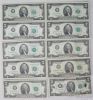 Picture of Assorted 1976 $2 Federal Reserve Notes x311 - Star Low Serial Consecutive 