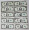 Picture of Assorted 1976 $2 Federal Reserve Notes x311 - Star Low Serial Consecutive 