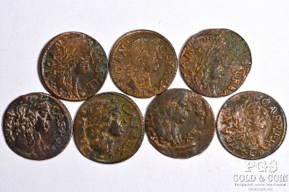 Picture of 1660 x2, 1661, 1663, 1664, 1665, 1666 Loan Casimir Poland Solidus Schillings (7pcs)