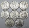 Picture of 1945-P Walking Liberty Half Dollars 50c  (8pcs) BU