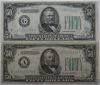 Picture of 1934 x4, 1934A x2 - $50 Federal Reserve Notes w/ Low Serial #'s