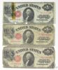 Picture of Series 1917 $1 United States Notes x3 including Elliott/White "Mule"