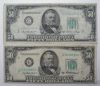 Picture of 1950-A,B,C,D $50 Federal Reserve Notes x12