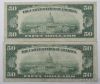 Picture of 1950-A,B,C,D $50 Federal Reserve Notes x12