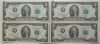 Picture of $2 Federal Reserve Notes x37 - 7 sets of Consecutive Serial