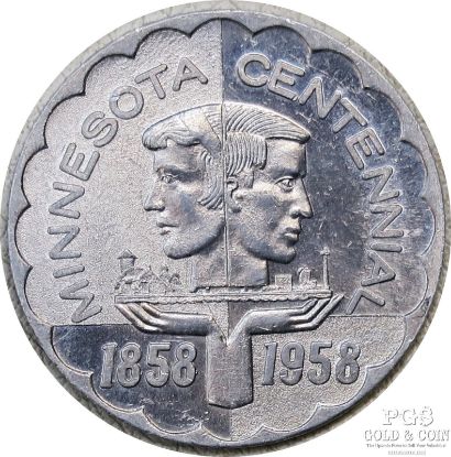 Picture of 1958 Iron Nickel Minnesota Centennial HK-5182 Vintage Token 