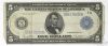 Picture of Series 1914 $5 Federal Reserve Note - Chicago, IL White/Mellon 