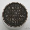 Picture of SCARCE R-5 Oshkosh, WI   H. Rons Dealer in Clothing Merchant Token 