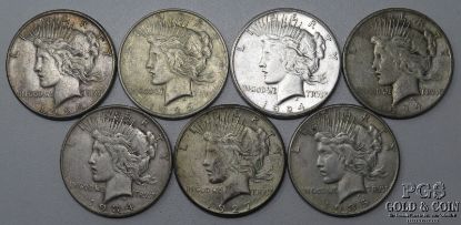 Picture of Assorted 1924-1935 Peace Dollars $1 (7pcs) Better Dates