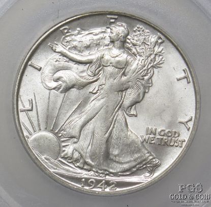 Picture of 1942-S Walking Liberty Half Dollar 50c - Gem Uncirculated 