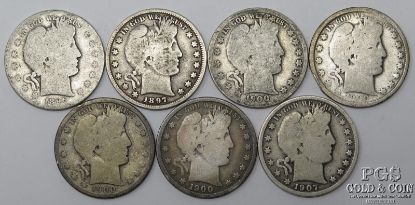 Picture of 1897-1907-O Barber Half Dollars 50c (7pcs) Better Dates