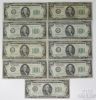 Picture of Series 1934-A $100 Federal Reserve Notes x9 - 3x New York, 6x Chicago 