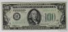 Picture of Series 1934-A $100 Federal Reserve Notes x9 - 3x New York, 6x Chicago 