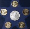 Picture of 2008 US Mint Annual Uncirculated Dollar Coin Set w/ American Silver Eagle (2 sets/22pcs)