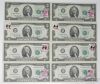 Picture of  1976 $2 Federal Reserve Notes w/ (13 Consecutive Serial Sets/ 62ct) 