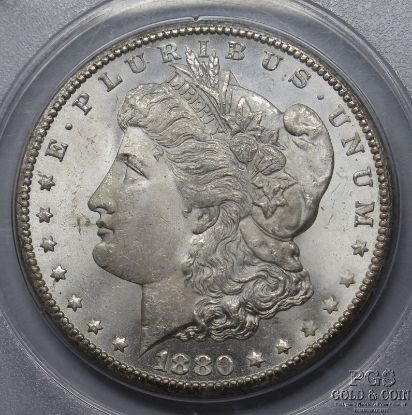 Picture of TOP 100 - 1880-CC 8/7 VAM 6 Low Overdate MS63 PCGS  