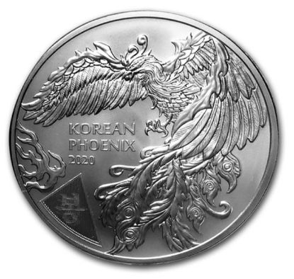 Picture of 2020 South Korea 1 oz Silver Phoenix BU