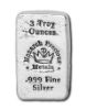 Picture of 3 oz .999 Poured Silver Bar - MPM