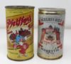 Picture of (7) Vintage Steel Pull Tab Beer Cans -Leinenkugels, Karlsberg, Pfeiffer, Mil. Best, etc  