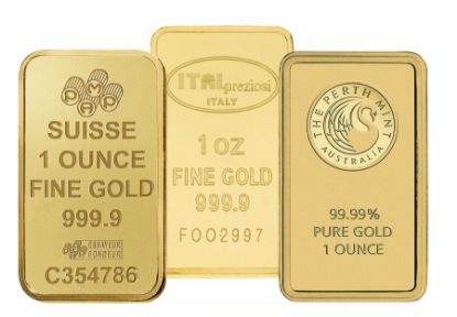 Picture of 1 oz Gold Bar - Brand Varies (Uncarded)