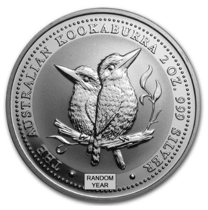 Picture of 2 oz Australian Silver Kookaburra BU (Random Year)