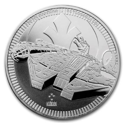 Picture of 2021 Niue 1 oz Silver $2 Star Wars: Millennium Falcon BU