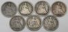 Picture of 7x 1838-1872 Seated Liberty Half Dimes H10c