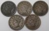 Picture of 13x 1840-1855 Braided Hair Large Cents 1c