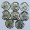 Picture of 8x Washington Quarter US Mint Clipped Planchet Mint Errors incl 1976