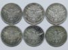 Picture of 6x 1893-1908 Better Grade Barber Quarters 25c