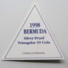 Picture of 1998 Bermuda $9 Proof Triangular Map 5 oz Silver Coin  Box/COA