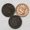 Picture of 9x 1846-1856 Braided Hair Large Cents L1c 