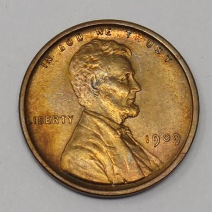 Picture of 1909 VDB Choice Uncirculated Lincoln Wheat Cent 1c 28762 