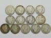 Picture of 13x 1893-1915 Better Date Barber Quarters 25c 