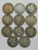 Picture of 11x 1895-1915 Better Date Barber Quarters 25c 