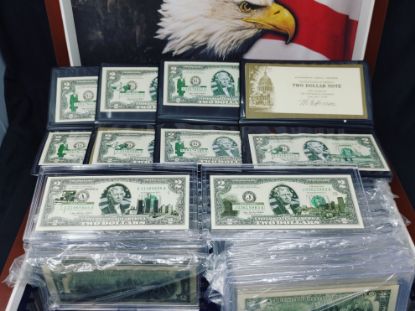 Picture of Complete 50 State $2 Federal Reserve Note Collection - World Reserve Monetary Set 